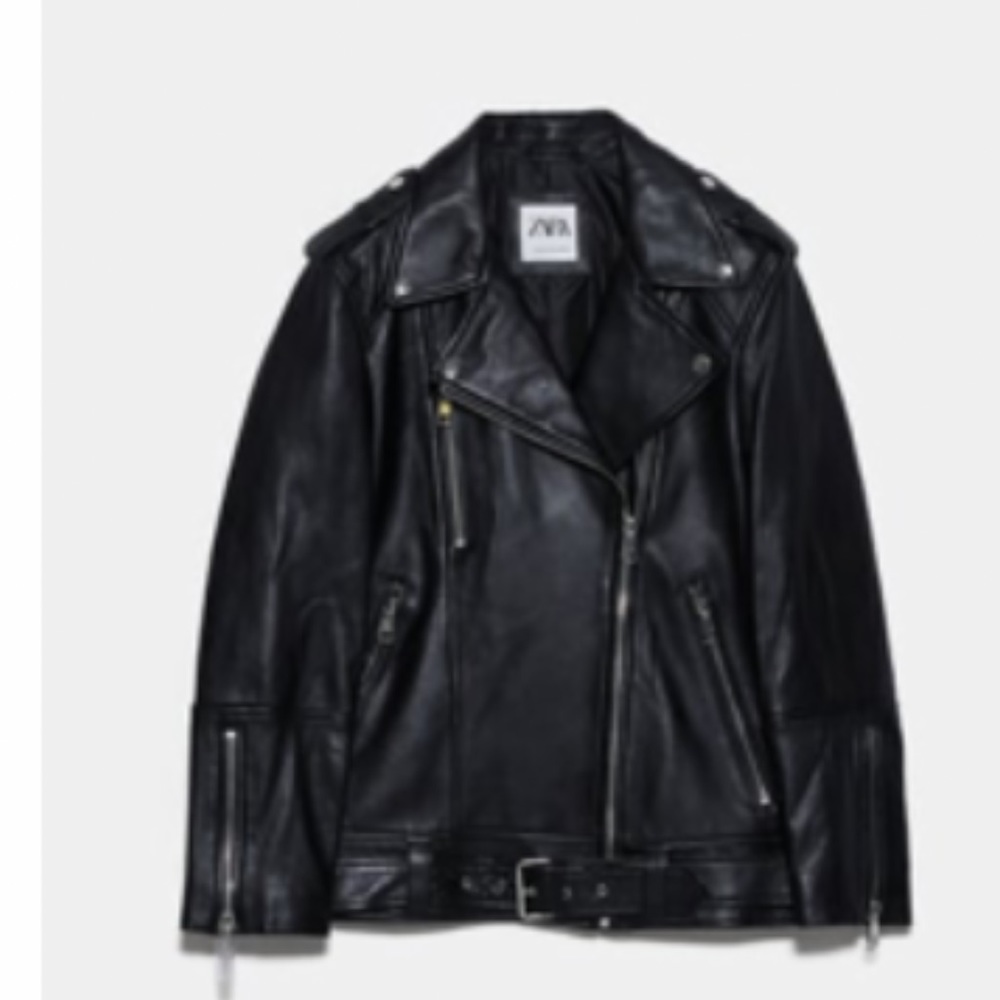 ZARA OVERSIZED LEATHER JACKETS